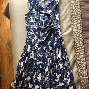 Beautiful blue and white summer dress